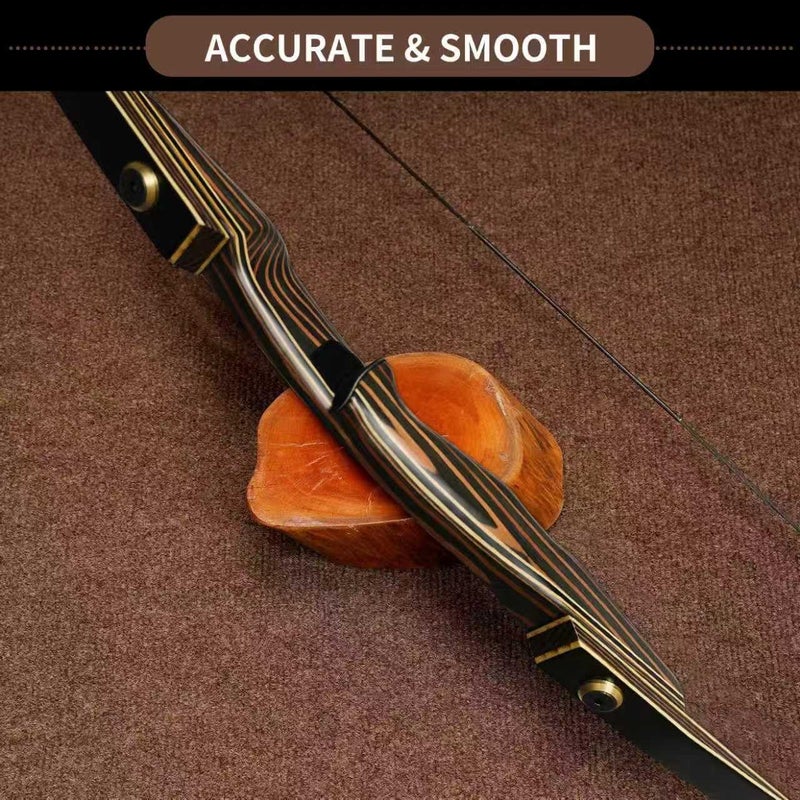 PMZ Archery Longbow, 65'' Wooden Takedown Professional Longbow for Hunting, Right Hand Traditional Bow for Adults Beginners to Advanced Outdoor Practice - Image 4